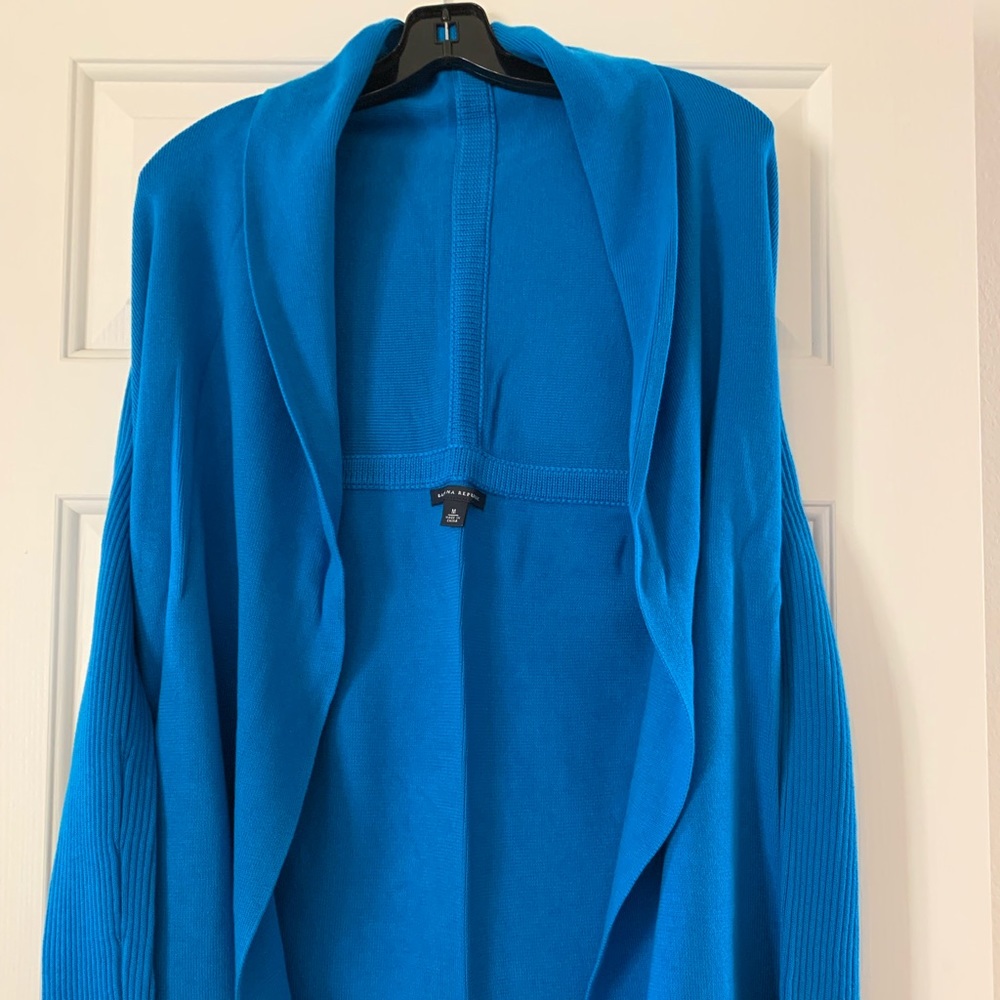 Banana Republic Blue Cardigan Sweater M New